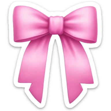 pink bow sticker