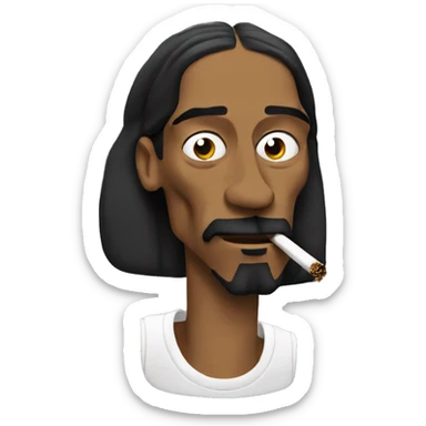 snoop dogg smoking sticker