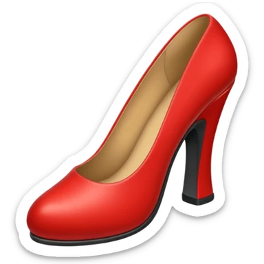 red shoe sticker