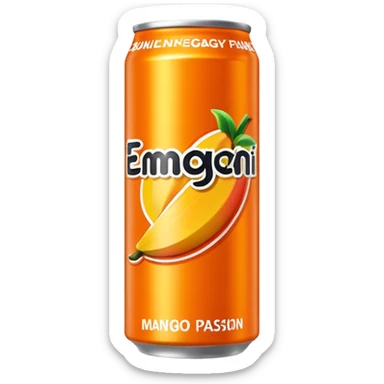 energy drink mango passion sticker