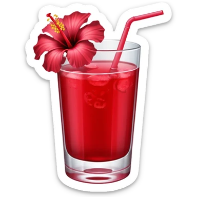 make hibiscus juice sticker