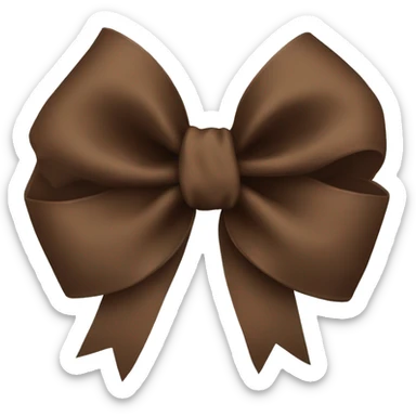 Brown bow  sticker