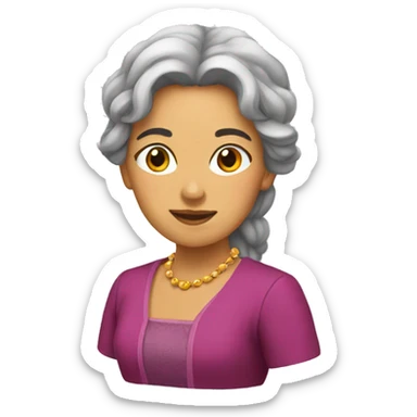 mujer peliroja sticker