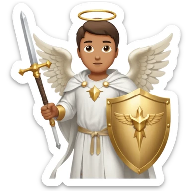 - 🛡️ Shield – symbolizing protection
- ⚔️ Sword – representing spiritual warfare
- 👼 Angel – the heavenly messenger
- ✨ Sparkles – highlighting his glory sticker