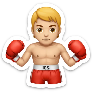 man boxer  sticker