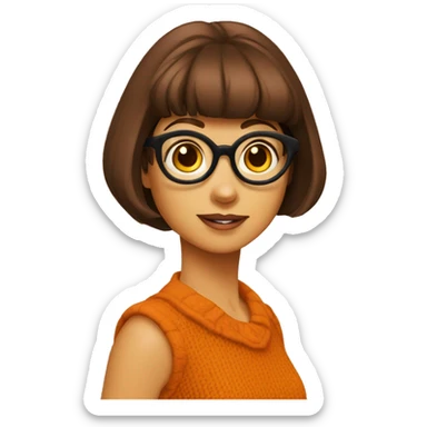 Velma Dinkley from Scooby Doo sticker
