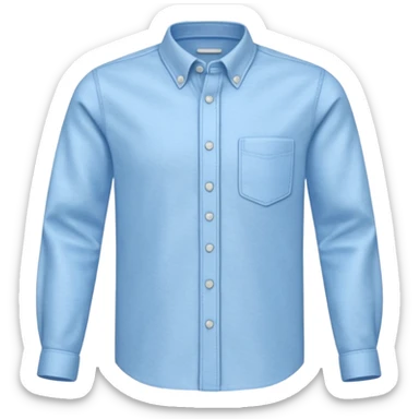 light blue oxford shirt sticker