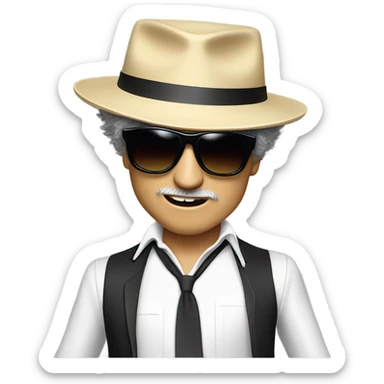 Bob Dylan doing the Gangnam style dance sticker