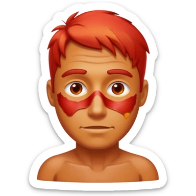 Brian sunburned  sticker