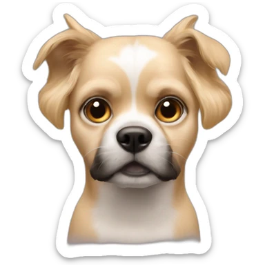 Margot Robbie as a dog sticker