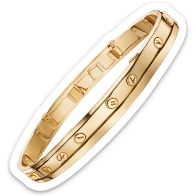 cartier love bracelet gold sticker