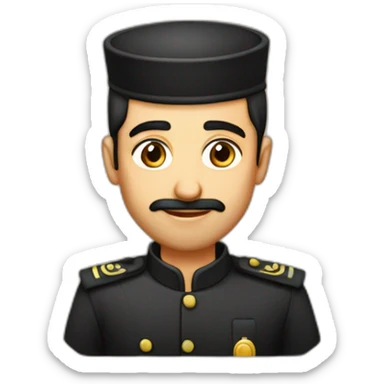 Mahmud mazaher admin of restaurant in bafgh iran yazd sticker