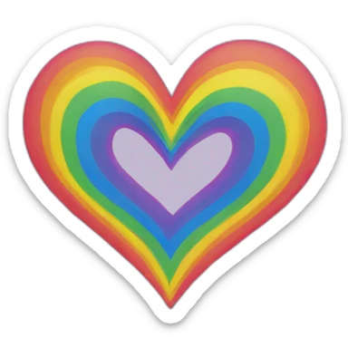 rainbow-heart sticker