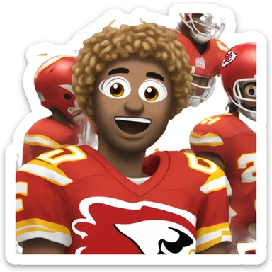 Chiefs football team sticker