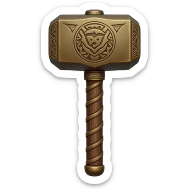 Thor hammer sticker