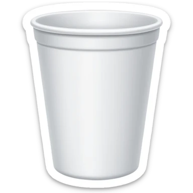 styrofoam cup no lid double cup sticker
