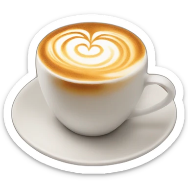 Latte art sticker