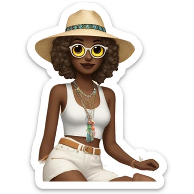 coachella picnic chic sticker