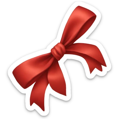 red bow sticker