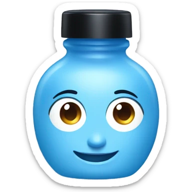 blue moisturiser sticker