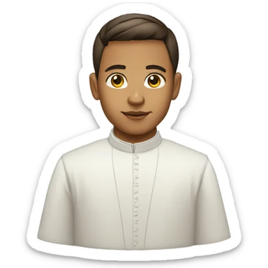 young catholic priest sticker