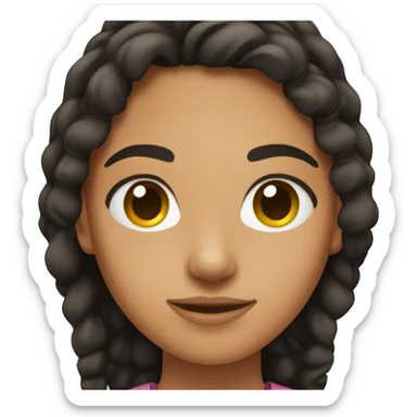 Hispanic teenage girl sticker