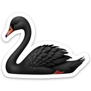 Black swan sticker