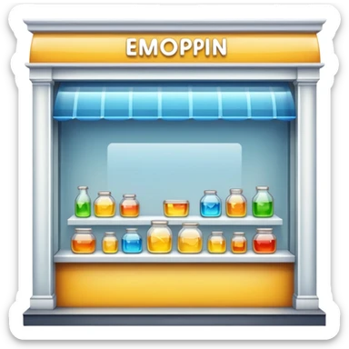 vitrine de magasin sticker