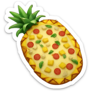 pineapple on pizza sticker