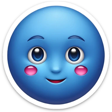 Un emoji myrtille mignon sticker