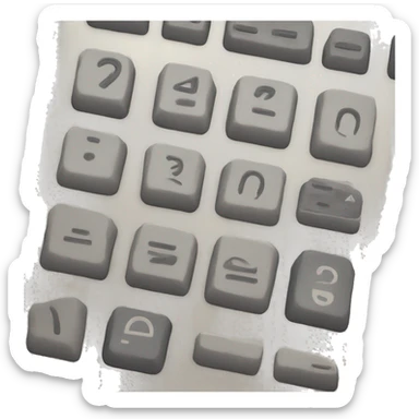 Keypad sticker