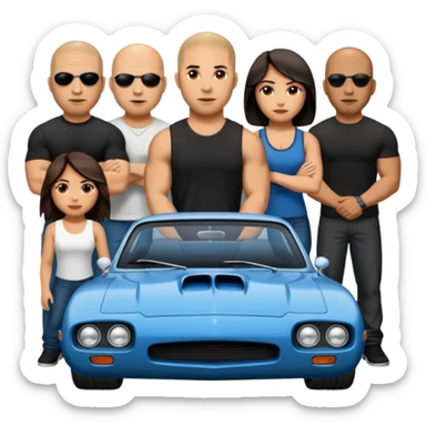 fast and furious movie emojis sticker