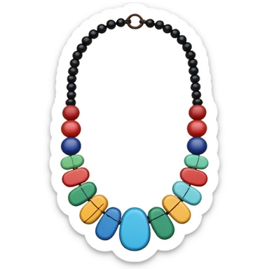 hippie necklace sticker