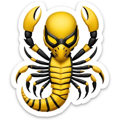scorpion mortal kombat sticker