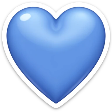 periwinkle color heart sticker