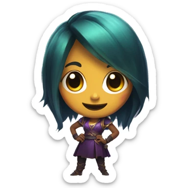 Lulu de Legue  of legends sticker