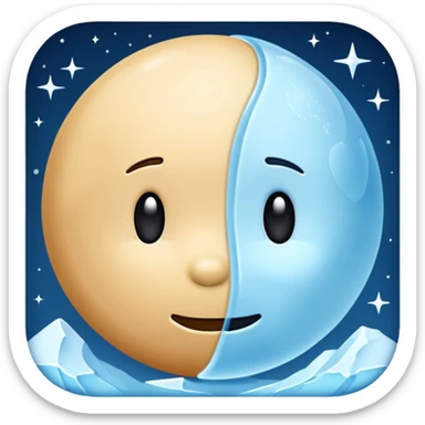 Pluto but in a blue color sticker