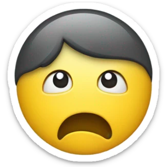 Shivering yellow circle emoji sticker