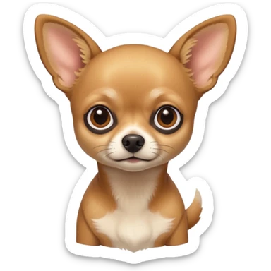 
 Sitting all tan deer-head chihuahua  sticker