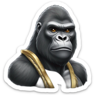 Silverback Gorilla King sticker