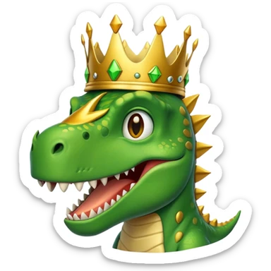Dino mit Krone sticker