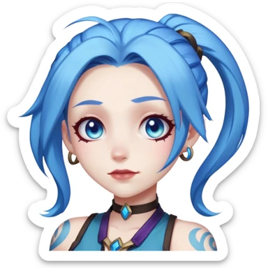 Jinx from League Of Legend sticker
