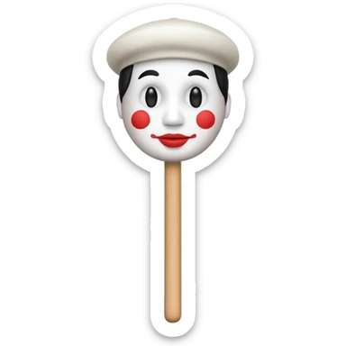 mime stick sticker