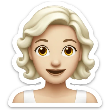 happy bridesmaids with white skin sticker