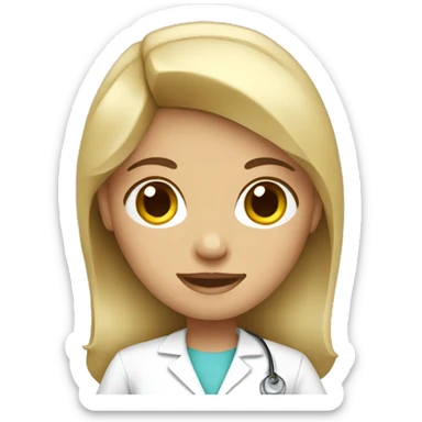 Female nurse sticker