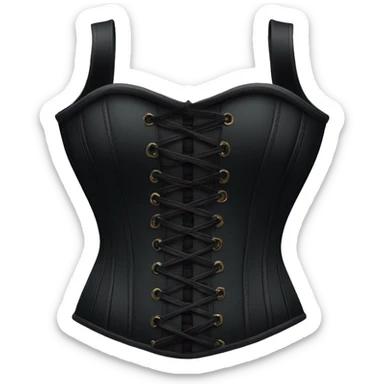black corset sticker