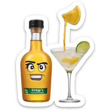 Gregg’s Bottled cocktail’s  sticker