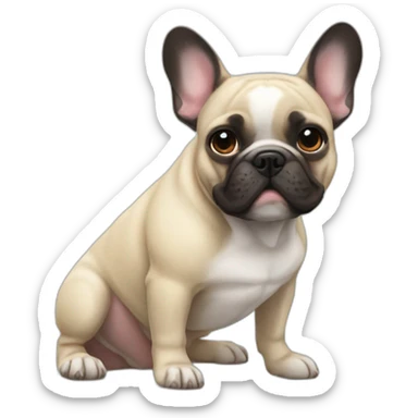 french bulldog said hector sticker