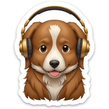 Dog streamer sticker