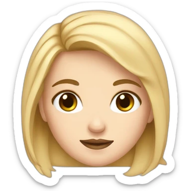 A gen-z white girl sticker